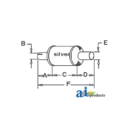 A & I Products Muffler 16" x7" x7" A-311685010